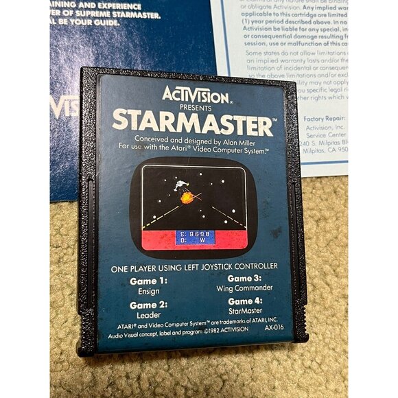 Starmaster (Atari 2600, 1982) In Box SKU 209 Complete! Clean! NRMT! Rare Game! - Picture 4 of 5